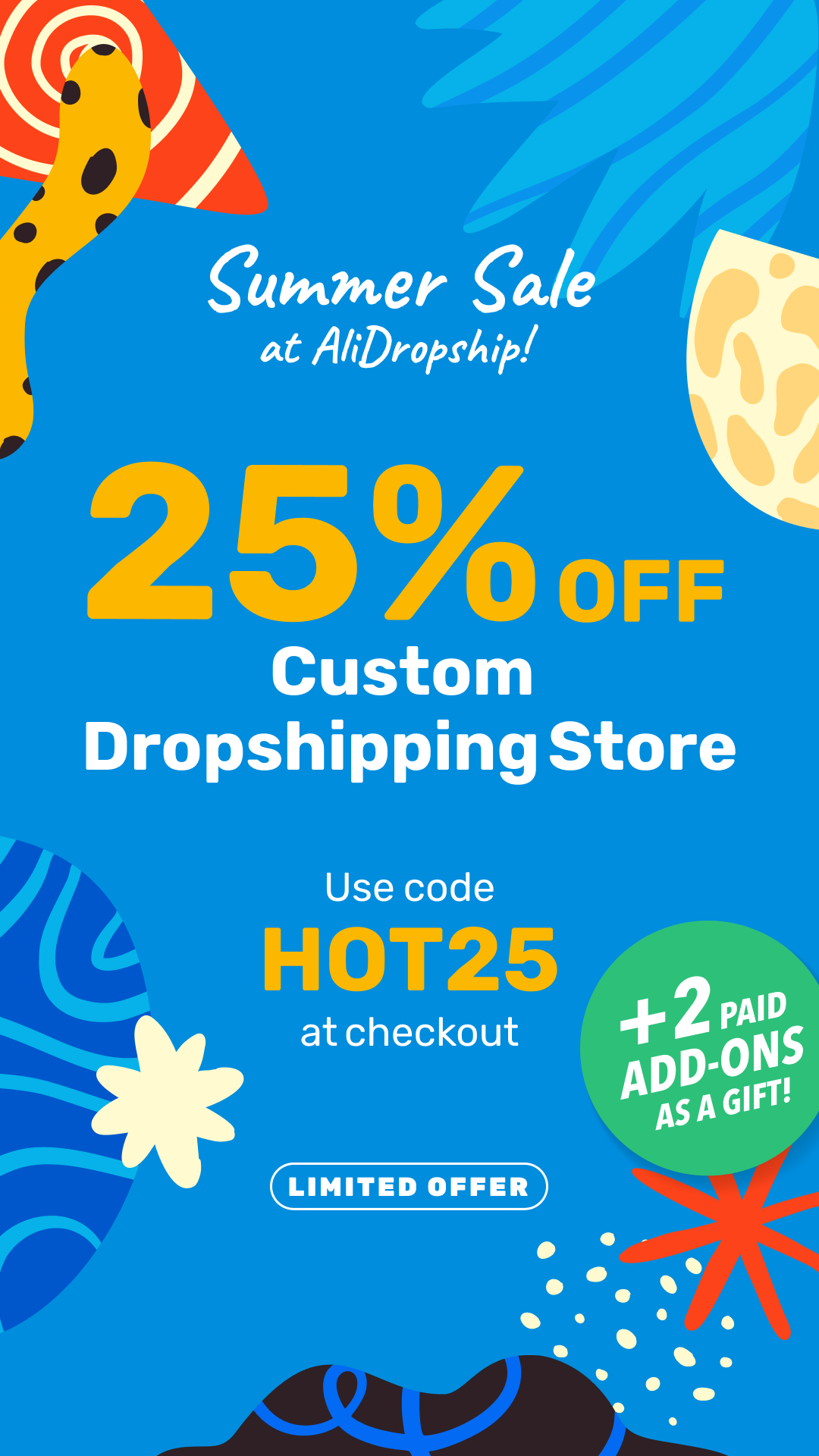 Summer Sale is ON! Up to 35% OFF AliDropship solutions