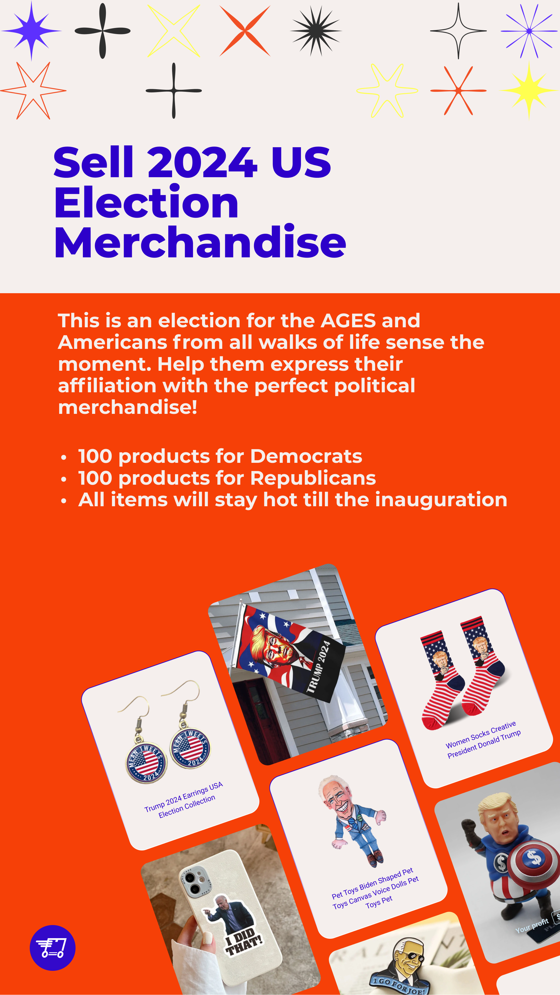 Express your affiliation with the perfect political merchandise!